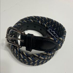 Blue and Tan Woven Belt